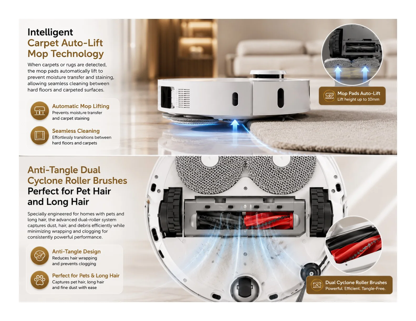 Harpalyk SMARTBOT HygienX 300 robot vacuum and mop - feature view 6